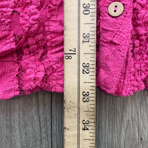 NWT Free People Shayla Mini Lace Dress In Pink Size Medium - Picture 4 of 12